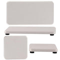 NiuYichee Set of 4 Water Absorbent Diatomite Coasters, Diatomaceous Earth Kitchen Soap Dish, Bathroom Trays, Water Absorbing Stone Used for Hand Soaps & Plants & Toiletries in The Modern Home - color: Set of 4 White