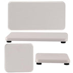 NiuYichee Set of 4 Water Absorbent Diatomite Coasters, Diatomaceous Earth Kitchen Soap Dish, Bathroom Trays, Water Absorbing Stone Used for Hand Soaps & Plants & Toiletries in The Modern Home - color: Set of 4 White