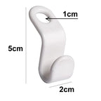 otylzto 50PCS(or100) Hanger Hooks for Plastic Clips Clothes Space Saving Hangers for Clothes Closet Hangers Space Saver - size: 50pcs