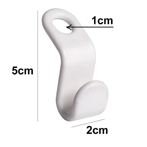 otylzto 50PCS(or100) Hanger Hooks for Plastic Clips Clothes Space Saving Hangers for Clothes Closet Hangers Space Saver - size: 50pcs