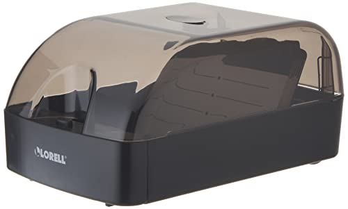 Lorell Business Card File, 350 Card Capacity, Black, Plastic, Modern, Office Supplies, Professionals, Unisex, Hinged, Portable - size: 1 Count (Pack of 2)