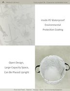 Round Waterproof Laundry Basket,Foldable Storage Basket,Laundry Hampers with Handle,Gift Basket,Suitable for Children's Room and Toy Storage (Animals) - color: Round Animals