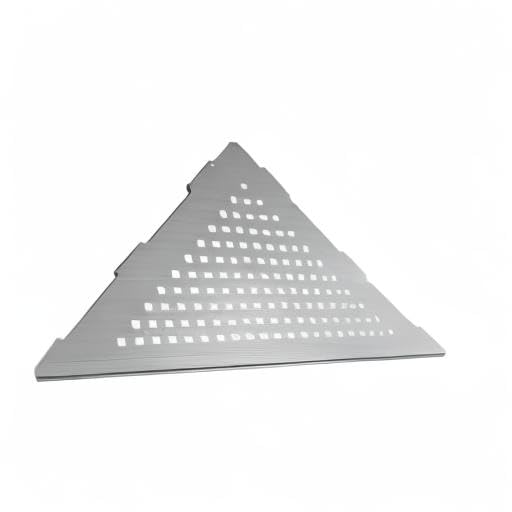 Qeke Bathroom Corner Shelf, Recessed 10" Shower Shelf Caddy, SUS304 Stainless Steel Shelf Wall Mount Triangular, No Drilling, Brushed Nickel - color: Brushed Nickel, size: 10"- 1 Pack
