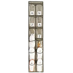 Closet Shoe Organizer Behind Door Hanging Closet Kids Shoe Rack with 12 Clear Large Pockets (12 Pockets-Grey) - color: 12 Pockets-Grey