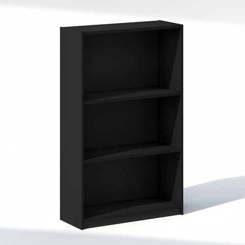 Furinno Reed Closet Organizers and Storage, 3-Tier Closet Organizer, Open Shelf Closet Storage, for Wardrobe, Bedroom, Living Room, Blackwood - color: Blackwood, size: 3-Tier Adjustable