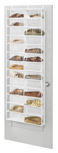 Whitmor Over The Door Shoe Shelves - 26 Sections - White
