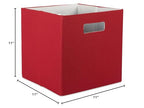 DII Collapsible Polyester Storage Cube, Solid, Lightweight and Durable, Small Square, 11x11x11, Rust - color: Rust, size: Small Square, 11x11x11"