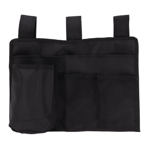 Bedside Storage Bag, Multiple Pocket Hanging Organizer with Adjustable Fasteners Space Saving Bedside Caddy for Bunk Hospital Beds Dorm Bed Rails