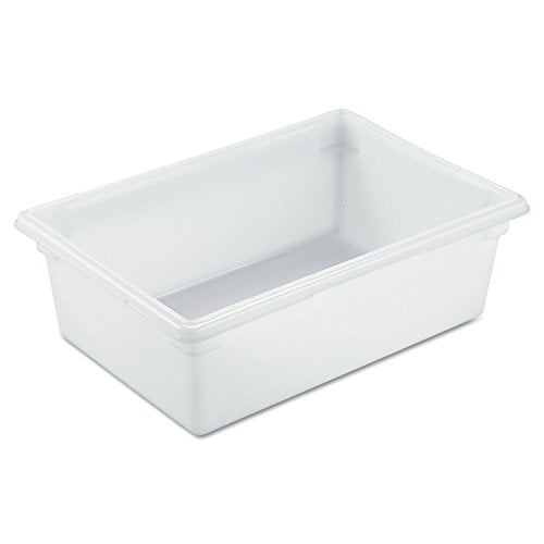Rubbermaid Commercial Products Food Storage Box/Tote for Restaurant/Kitchen/Cafeteria, 12.5 Gallon, White - color: White, size: 12.5 Gal, style: Container