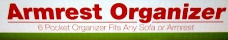 FineLife Products Armrest Organizer; Black; 6 Pocket Organizer Fits Any Sofas or Armrest