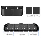 suptek Remote Control Holder Wall Mount，Hole-Free TV Remote Holder for 3 or 4 Remotes, Black, Quantity 2，S4B2 - color: Black-2 Pack