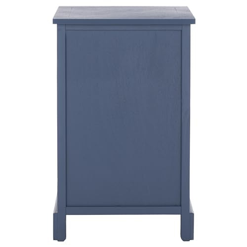 SAFAVIEH Home Collection – Carrie Blue 3-Drawer Storage Side Table, Mixed-Material Cottage Design, Fully Assembled (AMH5700K) - color: Blue