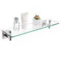 KOKOSIRI Floating Shelf Bathroom Wall Mount Shelves 16-Inch for Bedroom, Living Room, Kitchen, Small Hanging Rack Brushed Stainless Steel B1105BR-L16 - color: Brushed Nickel, size: 16-Inch