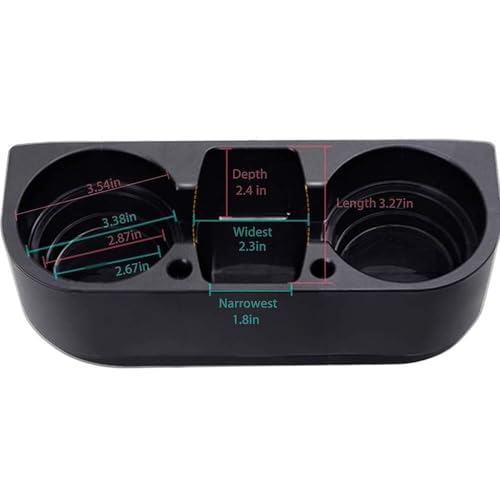 Heart Horse Cup Holder Portable Multifunction Vehicle Seat Cup Cell Phone Drinks Holder Box Car Interior Organizer (Black) - color: Black, size: 1 Pack