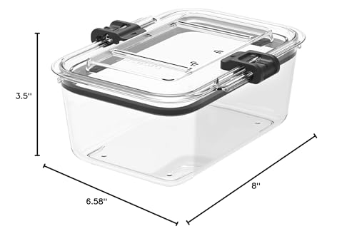 Prepara Latchlok 5.25 Cup Tritan Food Storage Container, Set of 2, Clear - size: 5.25 cup