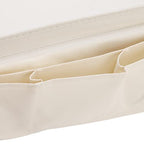 Sofa Armrest Organizer, Couch Side Pockets Chair Armrests Folding Arm Tray Hanging Bed Bag Bedside Storage Holder for Recliner Mattresses Remotes Phone Glasses Magazines with Slots(Creamy white) - color: Creamy white
