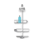 simplehuman Adjustable and Extendable Shower Caddy Large, Stainless Steel and Anodized Aluminum - style: Large