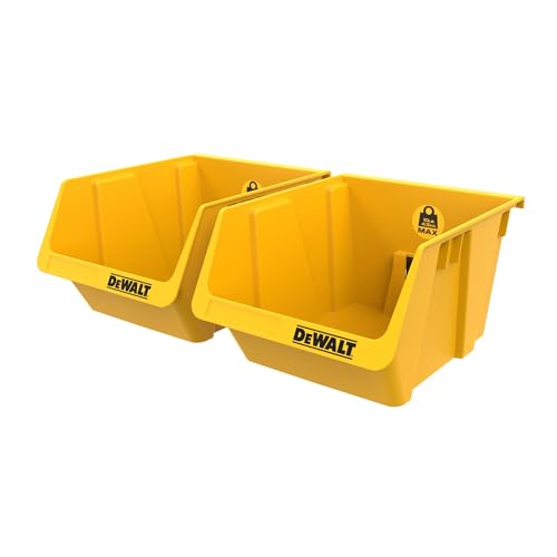DEWALT Plastic Bins, 10lb Capacity, DEWALT Workshop Storage System Compatible (DWST82813) - size: Pack of 1