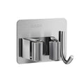 Mop and Broom Holder Wall Mount,Broom Holder Wall Mount,4 Pack Stainless Steel Broom Holders,with Strong Grip, Nail-Free Glue Installation,for Bathroom, Laundry,Office