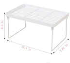2 Pack Storage Rack, White Leakage Shelf for Placing Cups, Tissue, Seasoning (large)