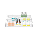 PMMASTO Tiered Spice Rack, Seasoning Organizer, Clear Acrylic Vertical Shelves Can Organizer for Countertop, Cabinet, Pantry, Kitchen Organization and Storage - 3 Tier - size: 3 Tier - inner width 1.93''