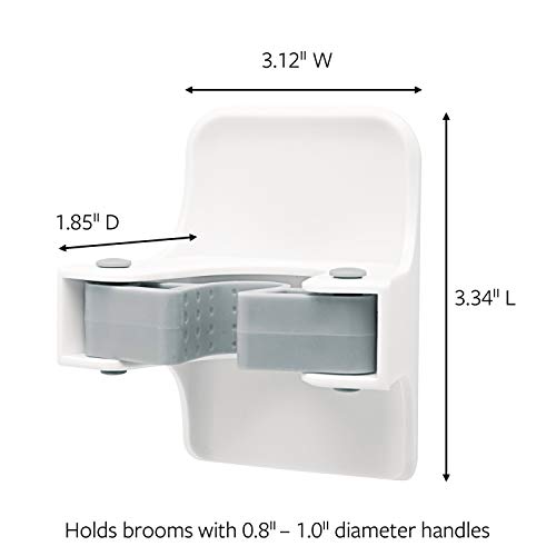 Command Broom Gripper, 1-Gripper (17007-HWES), Organize Damage-Free - size: 1 Broom Gripper
