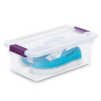 Sterilite 48-Pack ClearView Latch Box, Stackable Storage Organizer Bins for Home, 6 Quart - size: 48 Pack, style: 6 Quart