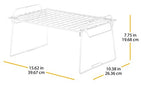 Whitmor Wire Grid Stacking Utility Shelf - size: 1-TIER, 10"L x 16"W x 8"H