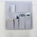 Sofa Armrest Organizer, Armchair Caddy Remote Control Holder for Recliner Couch Arm Chair Caddies with 5 Pockets for Magazine Tablet Phone TV Remotes,Grey,31x83cm - color: Gray