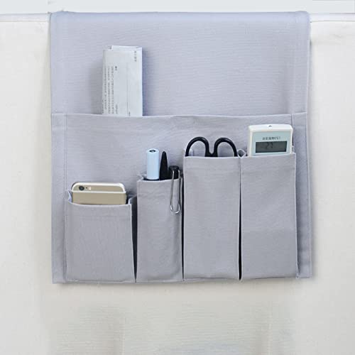 Sofa Armrest Organizer, Armchair Caddy Remote Control Holder for Recliner Couch Arm Chair Caddies with 5 Pockets for Magazine Tablet Phone TV Remotes,Grey,31x83cm - color: Gray