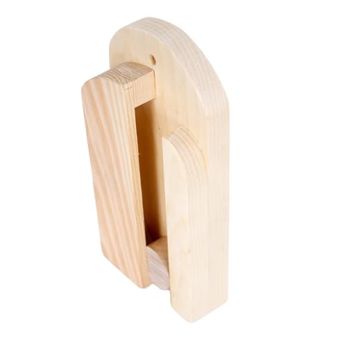 Lehman's Amish Handcrafted Broom Holder, Wall-Mount Wooden Storage Solution for Corn Brooms, Fireplace Brooms and More, Natural Unfinished - color: Natural Unfinished