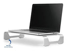 VIVO Silver Aluminum 16 inch Wide Monitor Riser, Ergonomic Desktop Stand, Modern Tabletop Organizer STAND-V000H