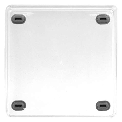 Glad Clear Plastic Organizer Bin – 6” x 6” x 2.2” Drawer Storage Tray with Non-Slip Feet, Clear - size: 6x6 (Pack of 1)