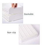 3 Tiers Stackable A4 Paper Trays, Office Desk File Holder, Tidy File Document Letter Book Paper Organizer (3 Tiers,White) - color: White, size: 3 tiers