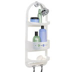 Zenna Home 5890KK, Large Over-the-Showerhead Caddy, Frosted