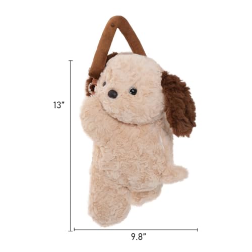 Tissue Box Cover Plush Tissue Box Holder for Car, Home, Decorative Holder/Organizer for Bathroom Vanity Countertop, Nightstands, Office Desk-Puppy - color: Puppy