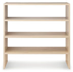 Whitmor Wood Stackable 2-Shelf Shoe Rack, White Oak, 24 inches - color: Light Brown, size: 24 INCH