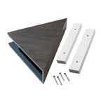 Palisade Vinyl Waterproof Corner Shower Shelf in Ashen Slate - color: Ashen Slate