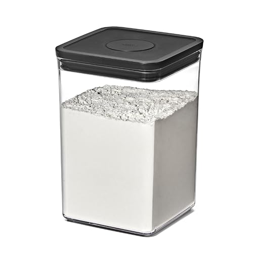OXO Good Grips POP Container — Big Square Medium — 4.4 Qt /4.2 L — Matte Black, Organization and Storage Solution - color: Matte Black, size: 4.4 Qt