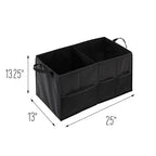 Honey-Can-Do SFT-01166 Soft Storage Chest, Black Folding Car Trunk Organizer (Pack of 6) - size: 25.5"L (Pack of 6)