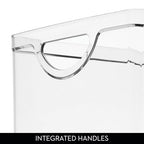 iDesign Stackable Clear Plastic Extra Long Storage Bin, Organizer for Kitchen Cabinet or Pantry, 2-Pack - style: Pack of 2