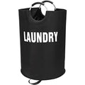 Maxsilan 160L XX-Large Laundry Basket, Freestanding Tall Clothes Hamper, Collapsible Laundry Bag, Black - color: Black, size: 160l