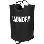 Maxsilan 160L XX-Large Laundry Basket, Freestanding Tall Clothes Hamper, Collapsible Laundry Bag, Black - color: Black, size: 160l