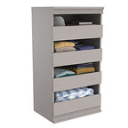 ClosetMaid 4598 Modular Storage Stackable Unit with 4 Drawers, Taupe - color: Taupe
