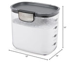 Progressive International ProKeeper+ Clear Plastic Airtight Food Baker's Kitchen Storage Organization Container Canister Set with Magnetic Accessories, 2- Piece Set (Powdered & Brown Sugar 1.4-Quart)