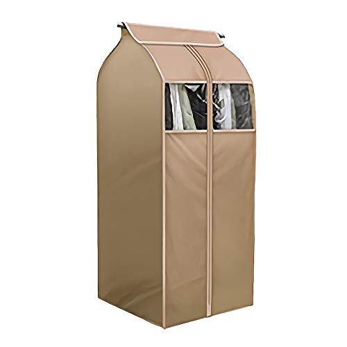 Garment Storage Bag Hanging Clothes Dustproof Cover With Clear Window In Wardrobe/Moisture, Dust Resistant Protector Cover With Zipper (Not Including Frame) - size: Large