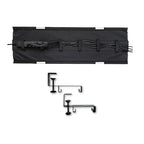 PERFECT POSTURE Mesh Cable Organizer – Clamp-Mounted Under Desk Cable Management, Flexible Mesh, Easy-Access Design, & Standing Desk Compatible – 38” (Black) - color: Black, size: 38" Clamp