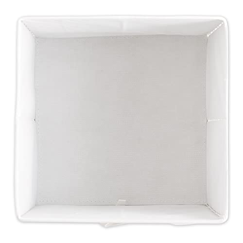 DII Non Woven Polyester Storage Bin, 11x11x5.5-inch, Starburst Gray, 2 Piece