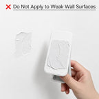 ALLICAVER 3 Pack Broom and Mop Holder Wall Mount, No-Drill Self Adhesive Gripper Hooks, Anti-Slip Organizer for Mop, Broom, Dustpan and Cleaning Tools