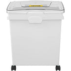 VEVOR Ingredient Bin, 10.5 Gallons Capacity Ingredient Storage Bin, PP Material Flour Bins On Wheels, White Shelf Ingredient Bin with Scoop and Sliding Lid, Commercial Storage Bins 3 Pcs/Set - size: 10.5 Gallon (3 Set)